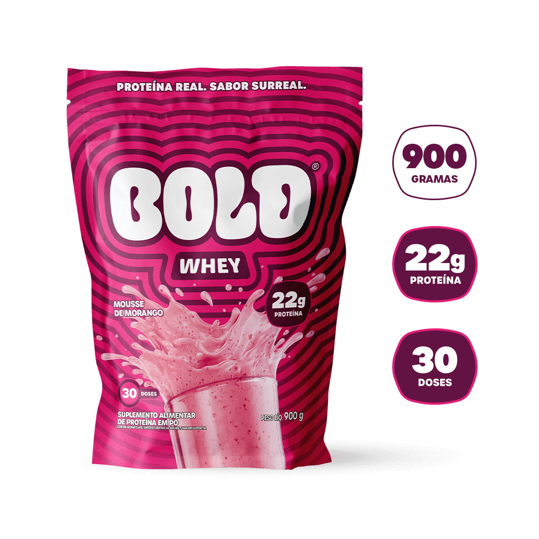 BOLD WHEY MOUSSE DE MORANGO (900g)