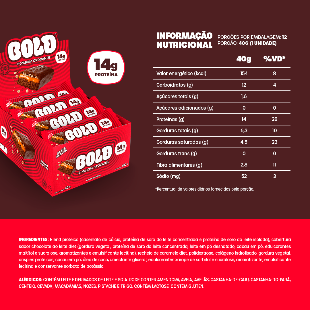 BOLD BOMBOM CROCANTE 14g